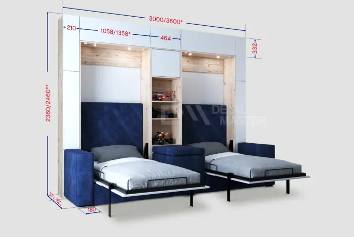 Шкаф-кровать трансформер "Twin 2.0"